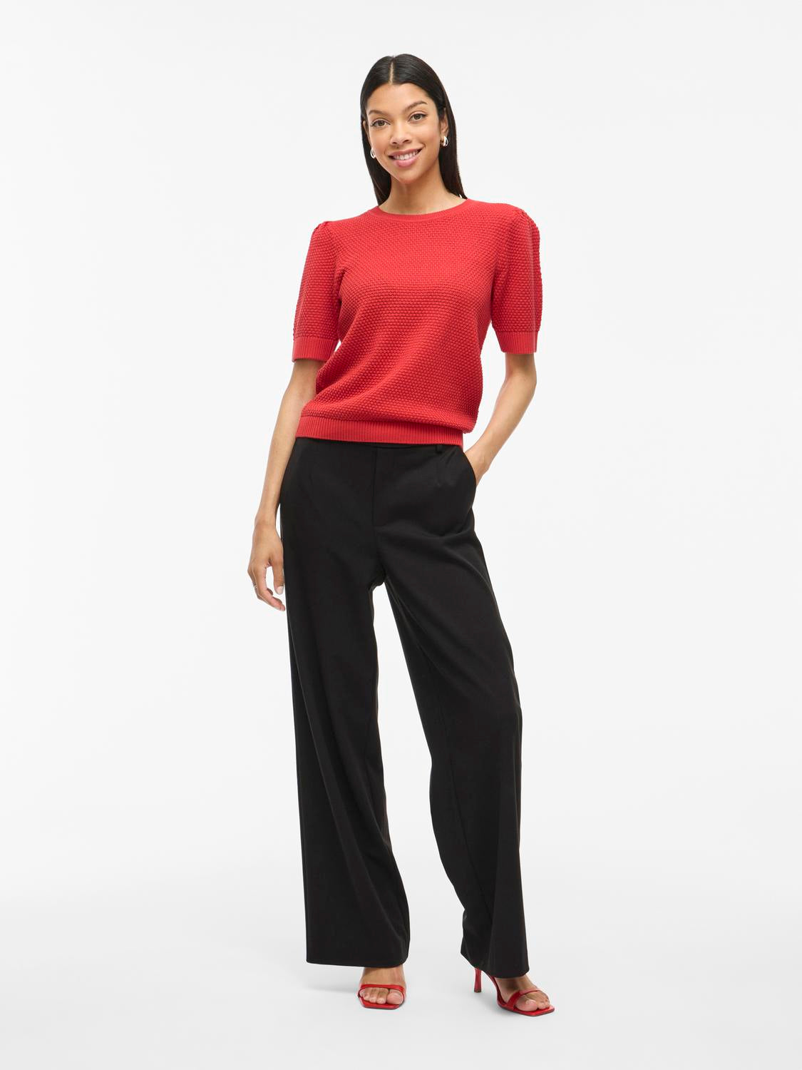 Knitwear - 30% Vidalo O-Neck S/S Knit Top - Noos van Vila