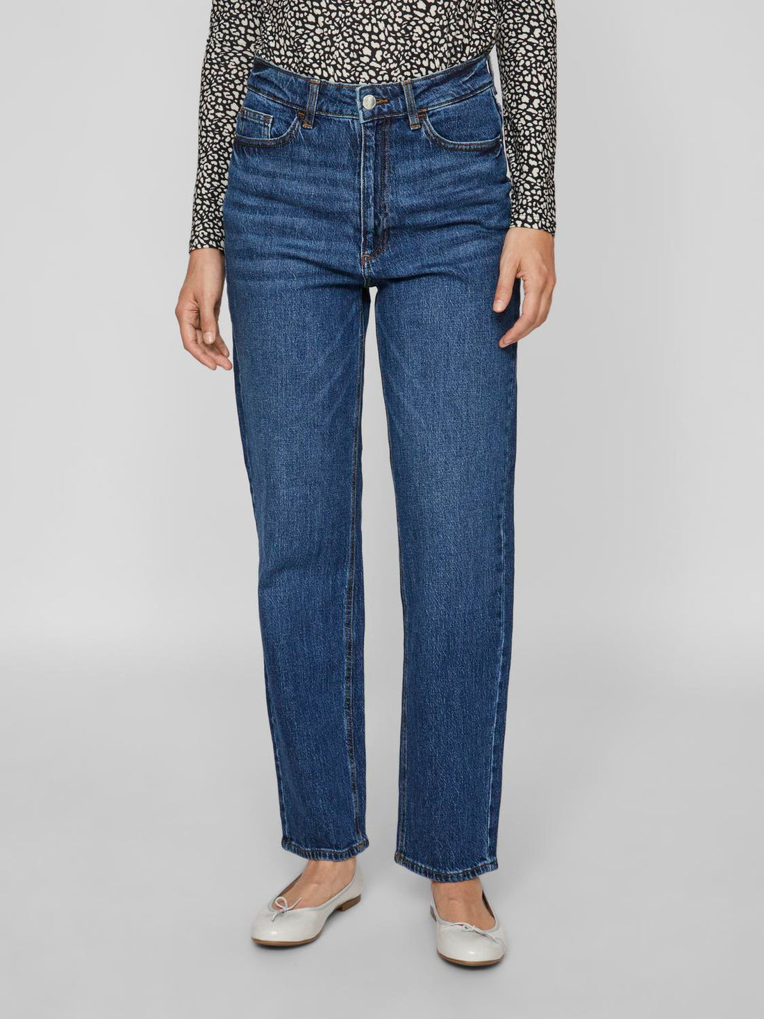 Jeans - 40% Vikelly Jaf Hw Straight Jeans Noos van Vila