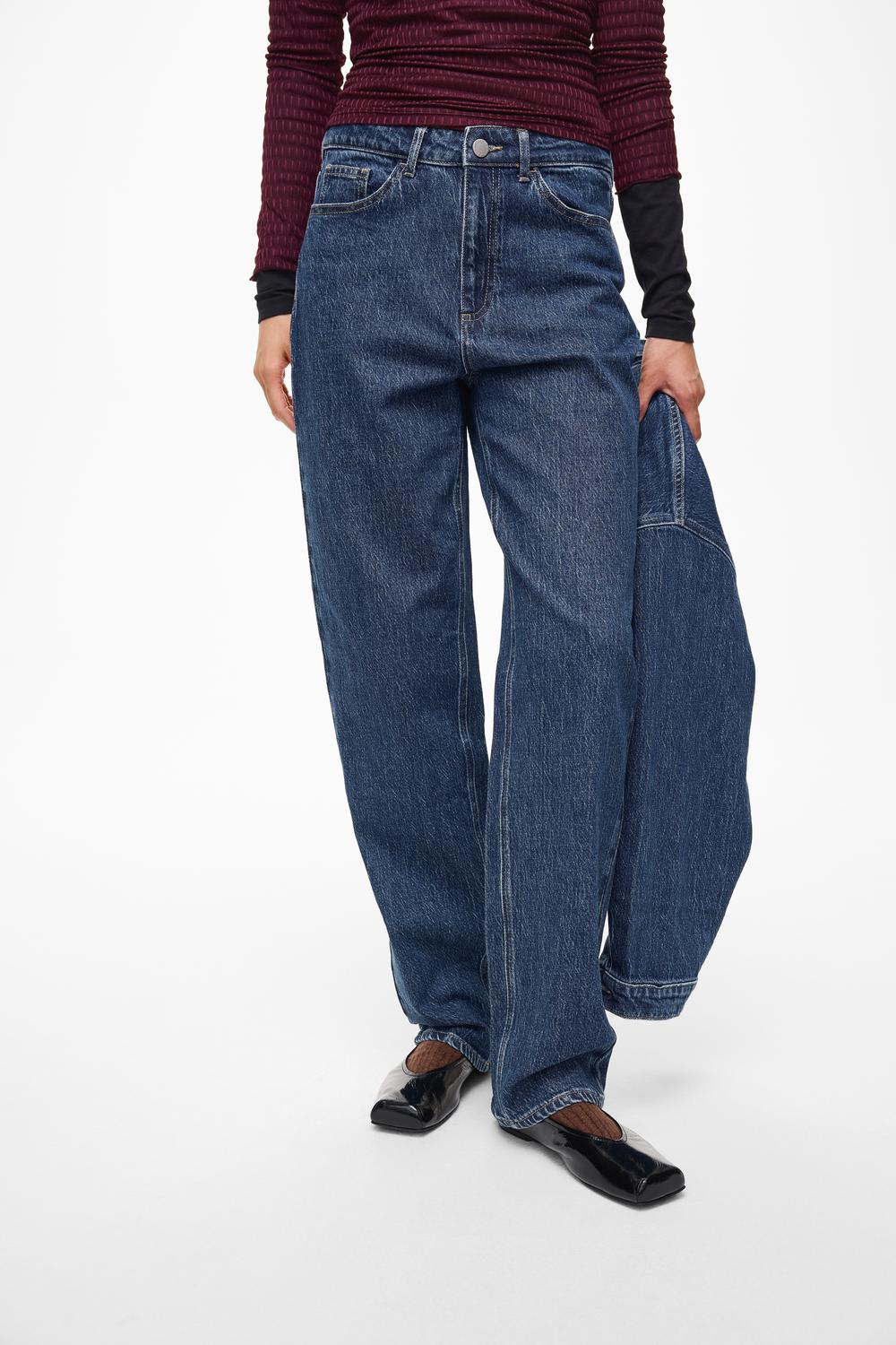 Medium blue denim Jeans - 40% Vikelly Jaf Hw Straight Jeans Noos van Vila