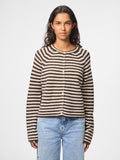 Pulls - 30% Pcmalou Ls O-Neck Stripe Cardigan van Pieces
