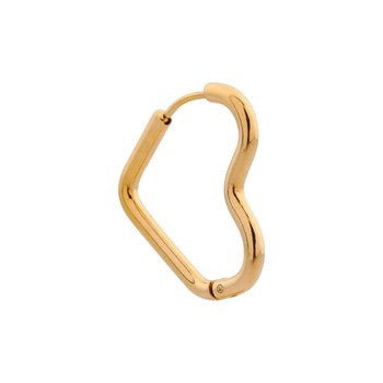 First love hoop gold K.SH.286.1 Juwelen - Label Kiki oorbel 19.95 (per stuk) van Label Kiki