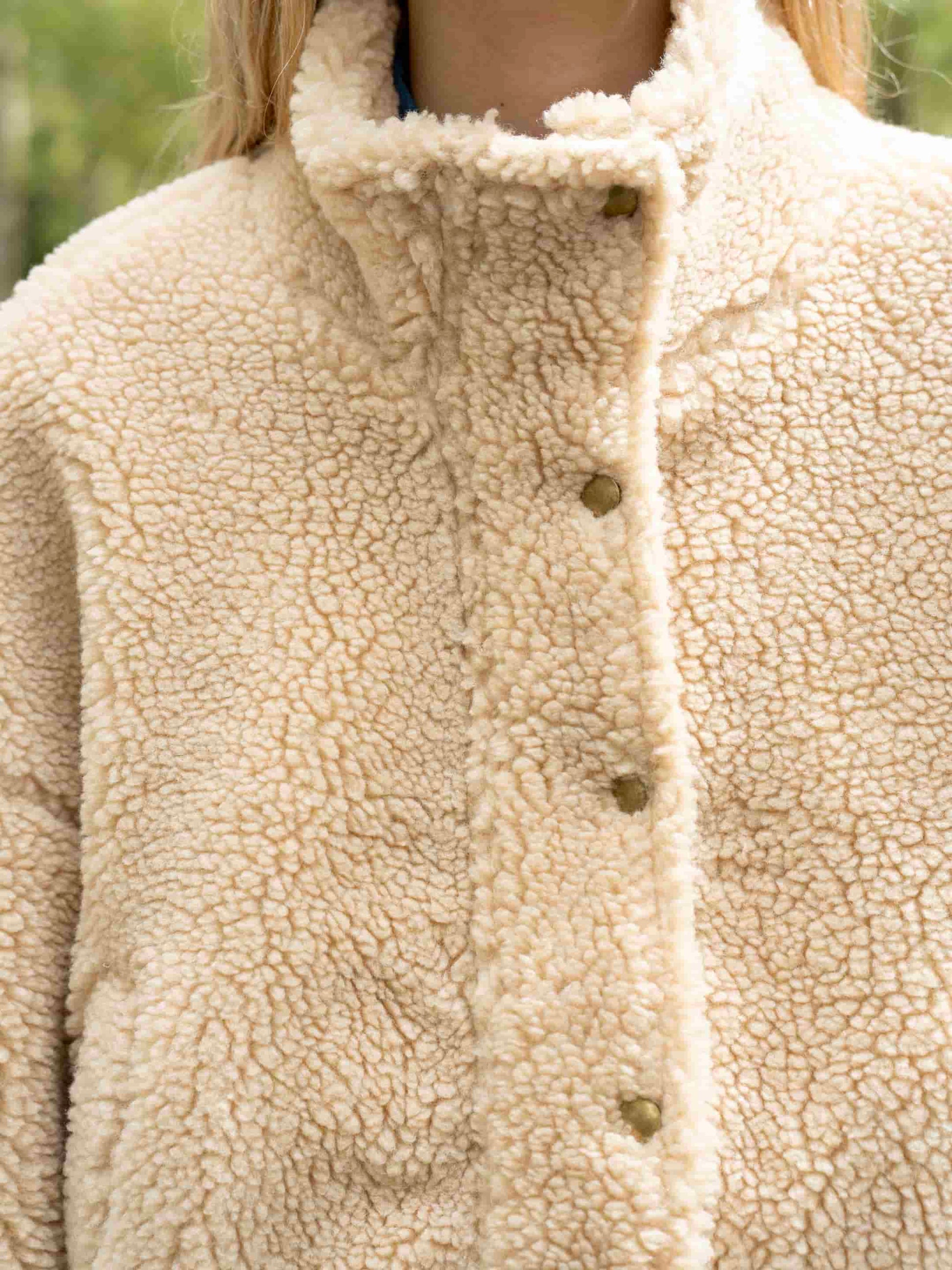 Jassen Button teddy jacket van Meisjes Brugge