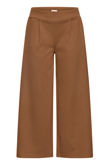 Brown Patina Broeken - Ihkate Sus Wide Pants Cropped - SS25 van Ichi