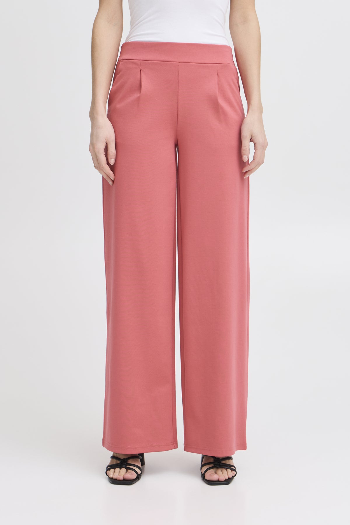 Holly Berry Broeken - Ihkate Sus Long Wide Pants 2 - SS25 van Ichi