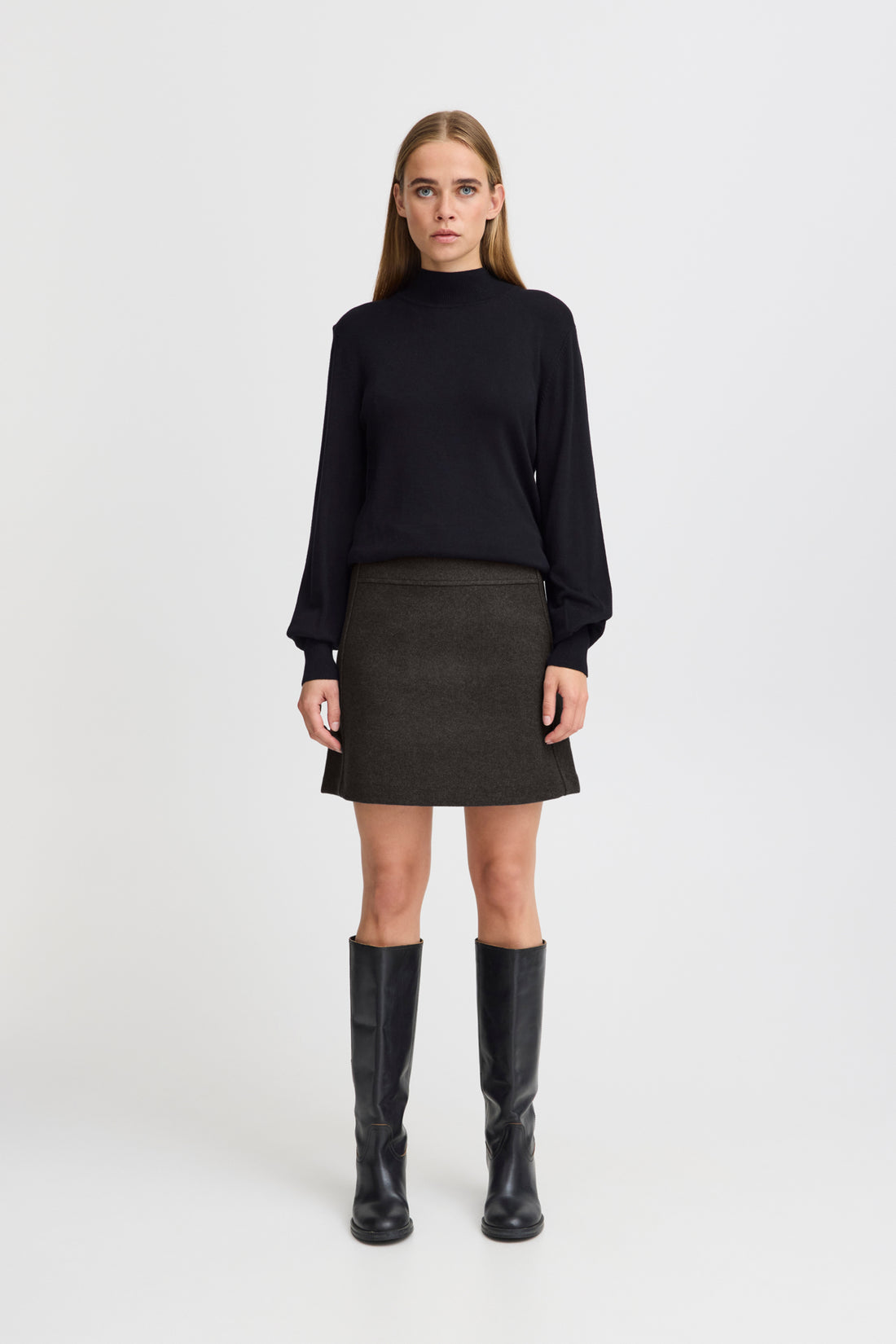 Rokken Ihwooly Skirt 3 - AW24 van Ichi