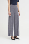 PATRIOT BLUE HERRINGBONE Broeken - Ihkate Jacquard Pants 9 - AW25 van Ichi