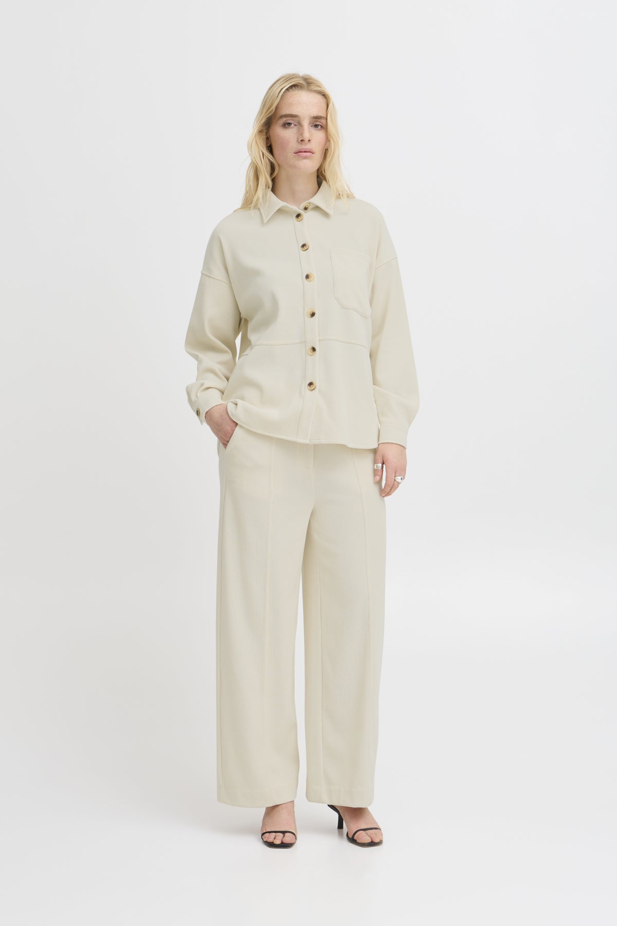 Broeken - Ihkate Corduroy Wide Pants van Ichi