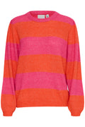 Pink Yarrow Pulls - Ihdusty Ls Stripe Knit van Ichi