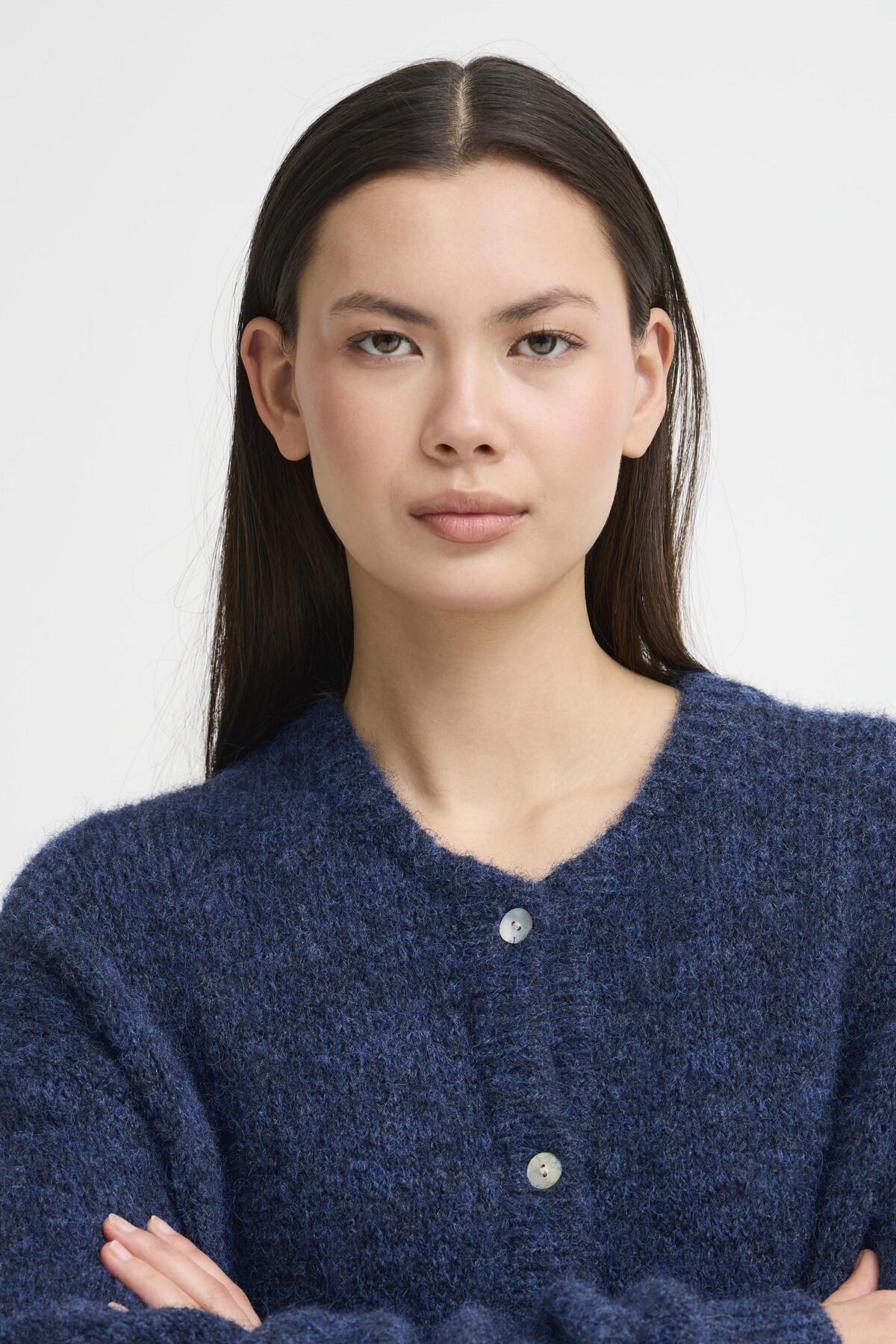 Cardigans - Ihbelablue Cardigan van Ichi