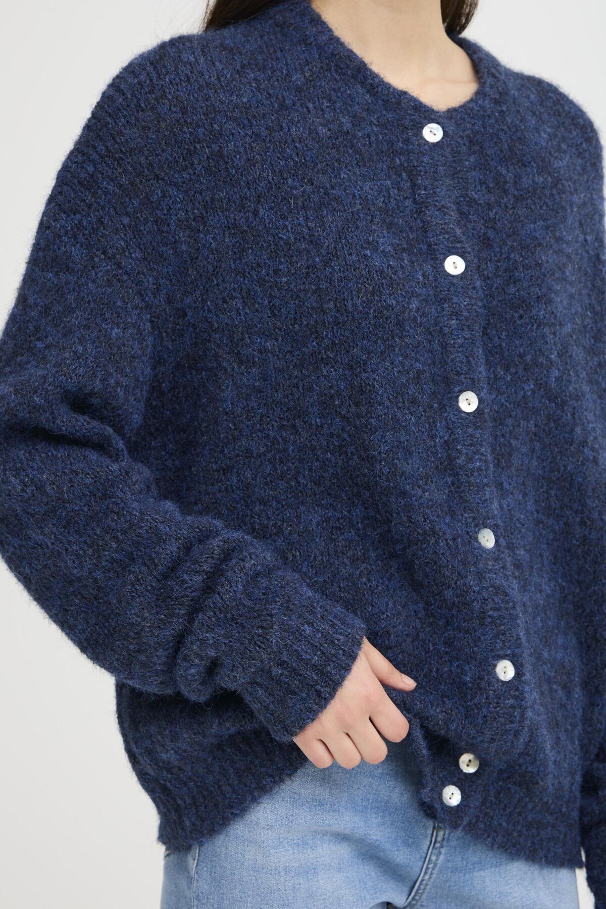 Patriot Blue Cardigans - Ihbelablue Cardigan van Ichi