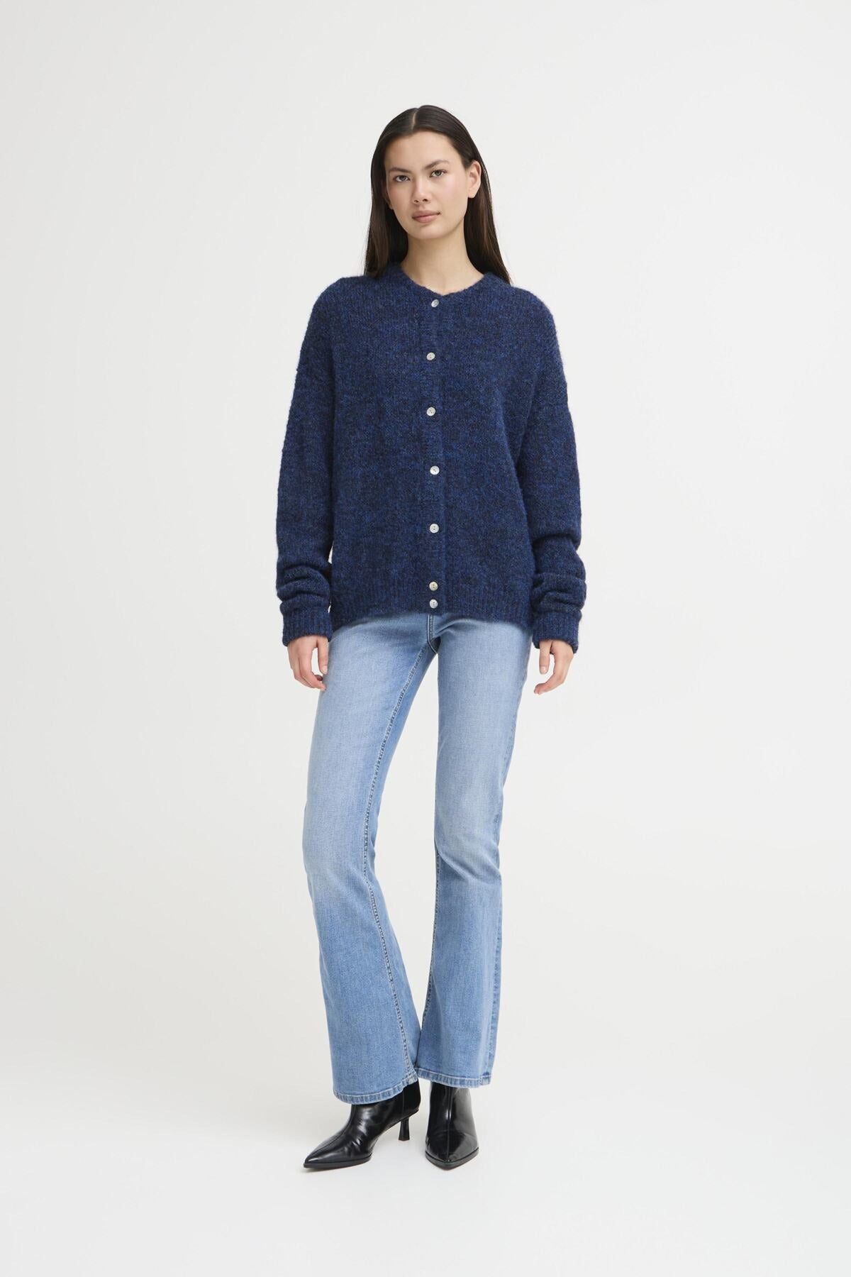 Cardigans - Ihbelablue Cardigan van Ichi