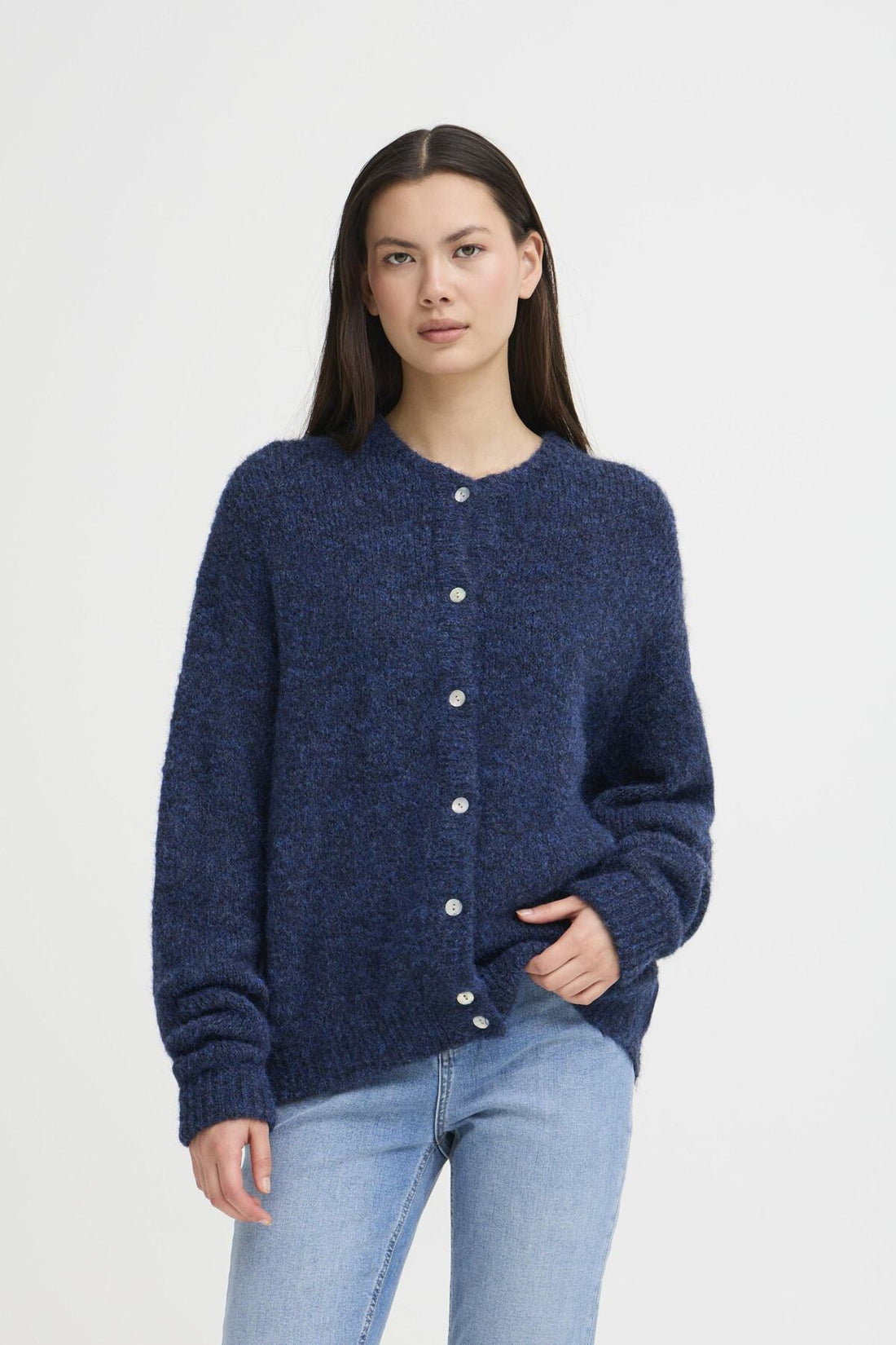 Cardigans - Ihbelablue Cardigan van Ichi