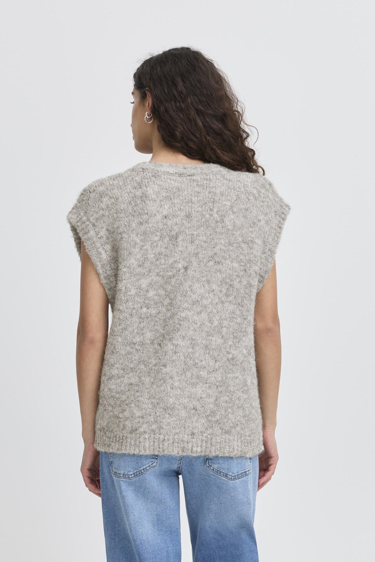 Cardigans - Ihbelablue Waistcoat van Ichi