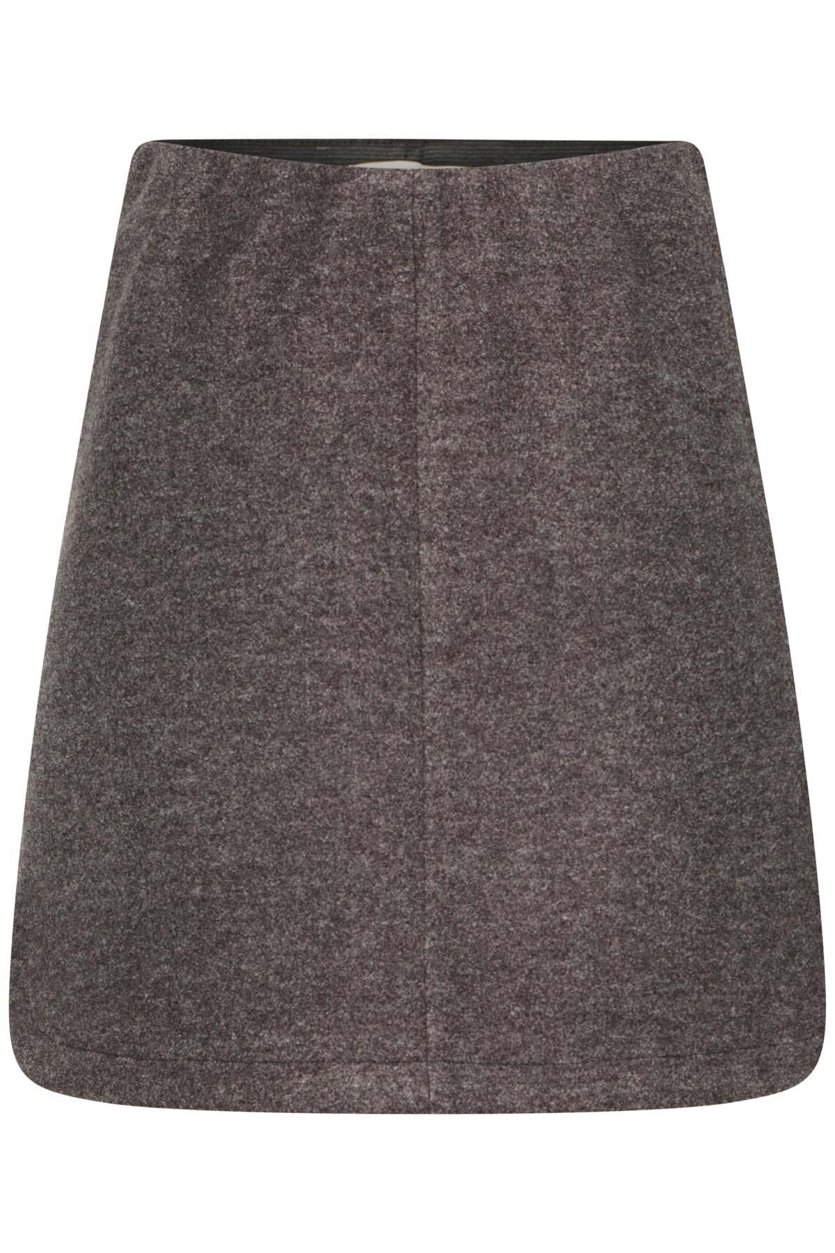 Coffee Bean Melange Rokken - Ihwooly Skirt 5 van Ichi