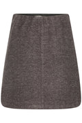 Coffee Bean Melange Rokken - Ihwooly Skirt 5 van Ichi