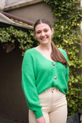 apple green one size Cardigans - 20255 Button Cardigan van Mika Elles