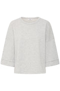 Mid Grey Melange Sweaters - Bytizan Sweatshirt van b.young