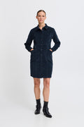 Navy Blazer Jurken - Bydasik Dress van b.young