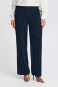 Navy Blazer Mix Broeken - Byrowan Stripe Pants van b.young