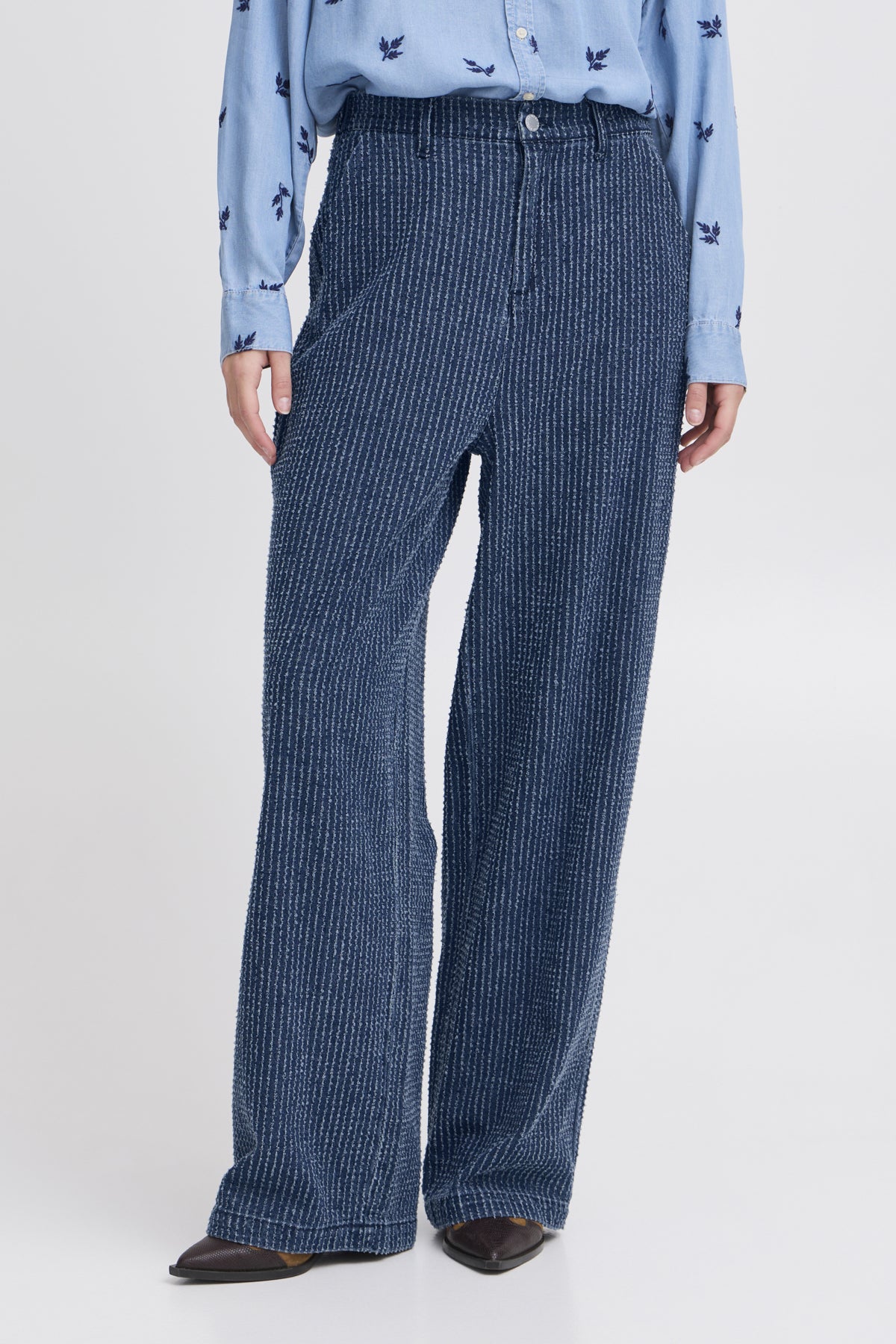 Mid Blue Denim Broeken - Bykanilla Pants van b.young