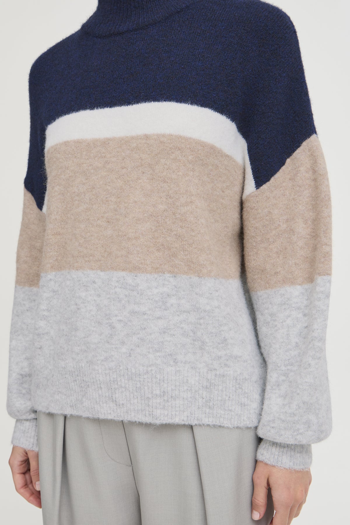 Medieval Blue Mix Pulls - Byomea Striped Jumper 2 van b.young