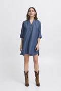 Mid Blue Denim Jurken - Bykosmo Dress van b.young