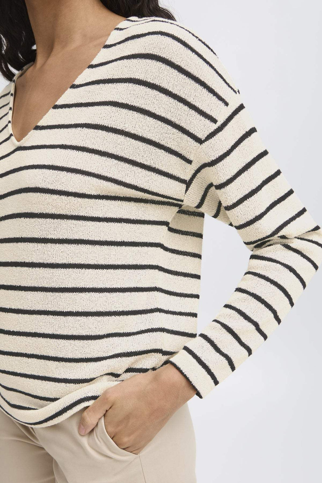 T-shirts - Bysif Stripe Pullover van b.young