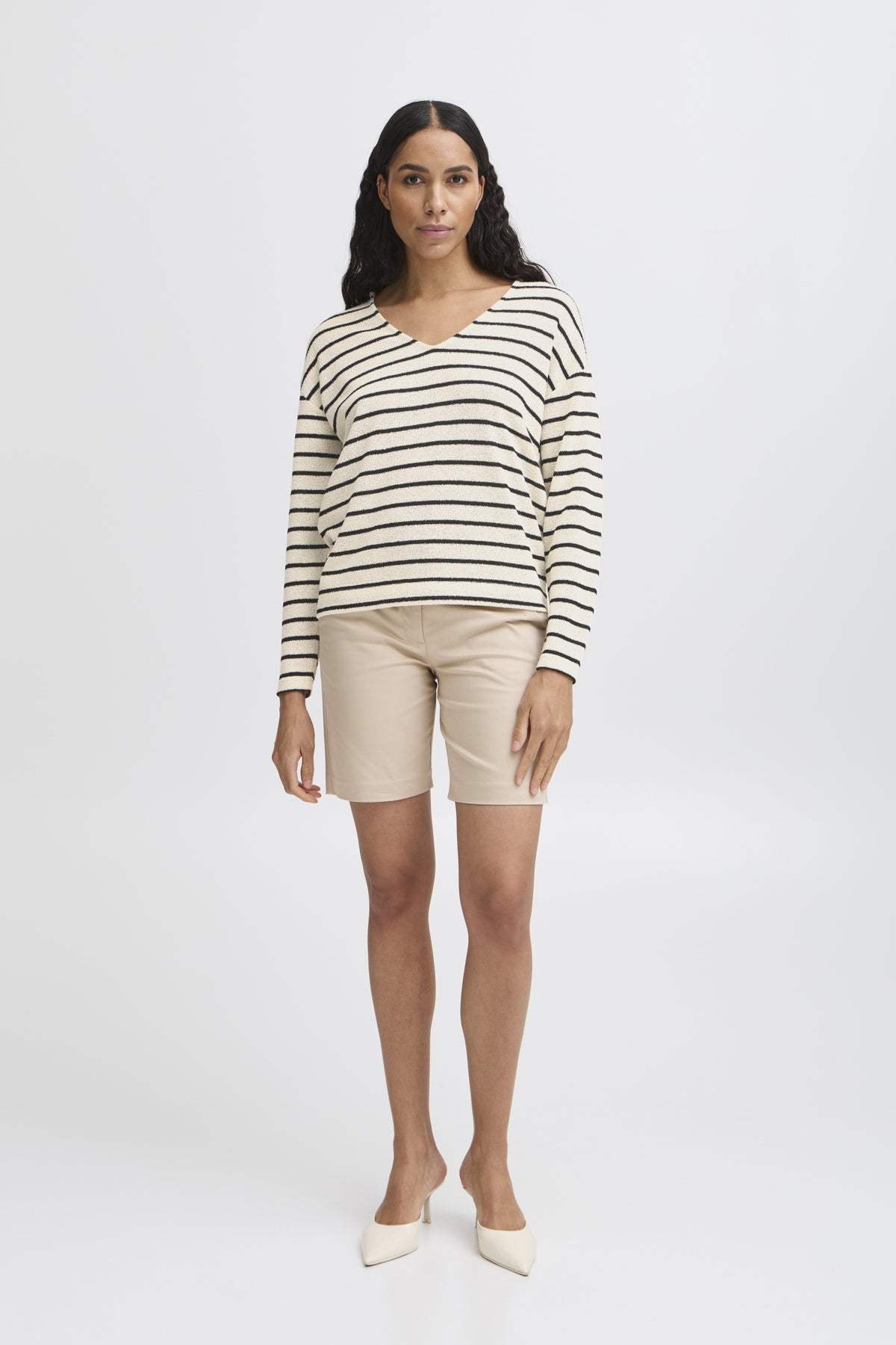 T-shirts - Bysif Stripe Pullover van b.young