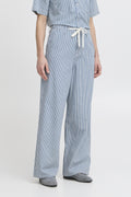 Blue Stripe Denim Broeken - Bylaro Pants van b.young