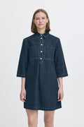 Dark Blue Denim Jurken - Bylukan Dress van b.young