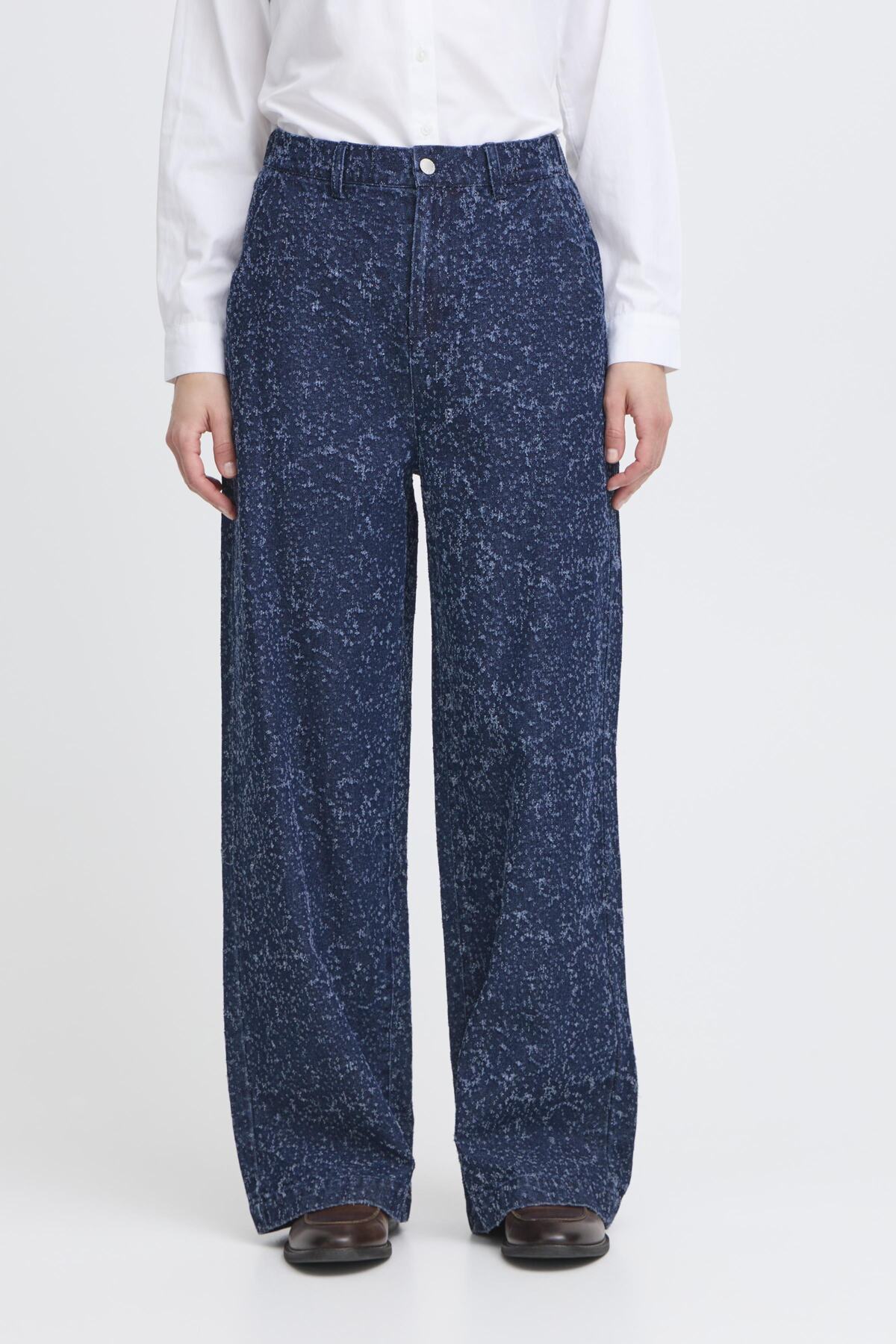 Dark Blue Denim Broeken - Bykanilla Pants 2 van b.young