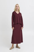 Sweaters - Bypusti V-neck Cropped Blouse van b.young