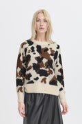 BIRCH COW JACQAURD Pulls - Byomea Cow Jumper van b.young