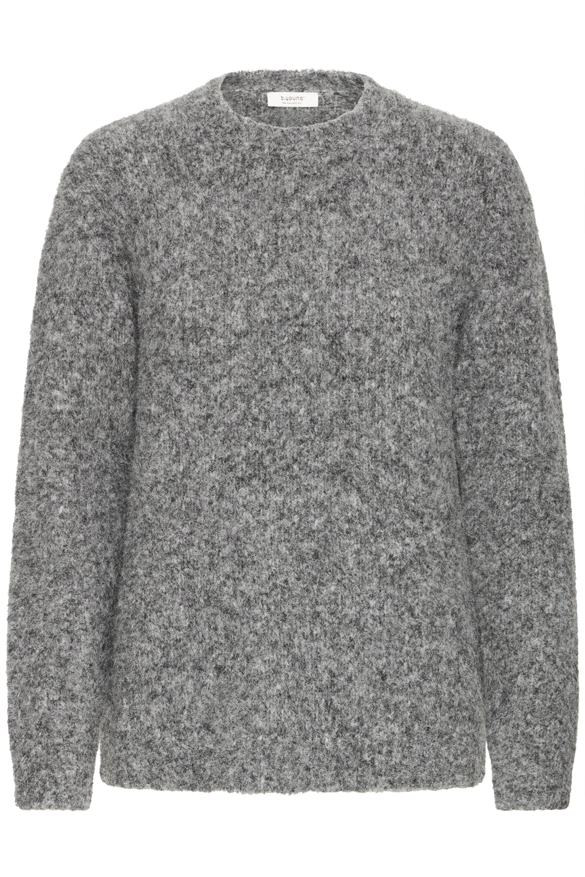 Mid Grey Melange Pulls - Bynyla Ls Jumper van b.young