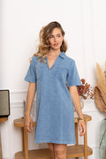 Jurken - Veja V-neck cotton dress van Kilky