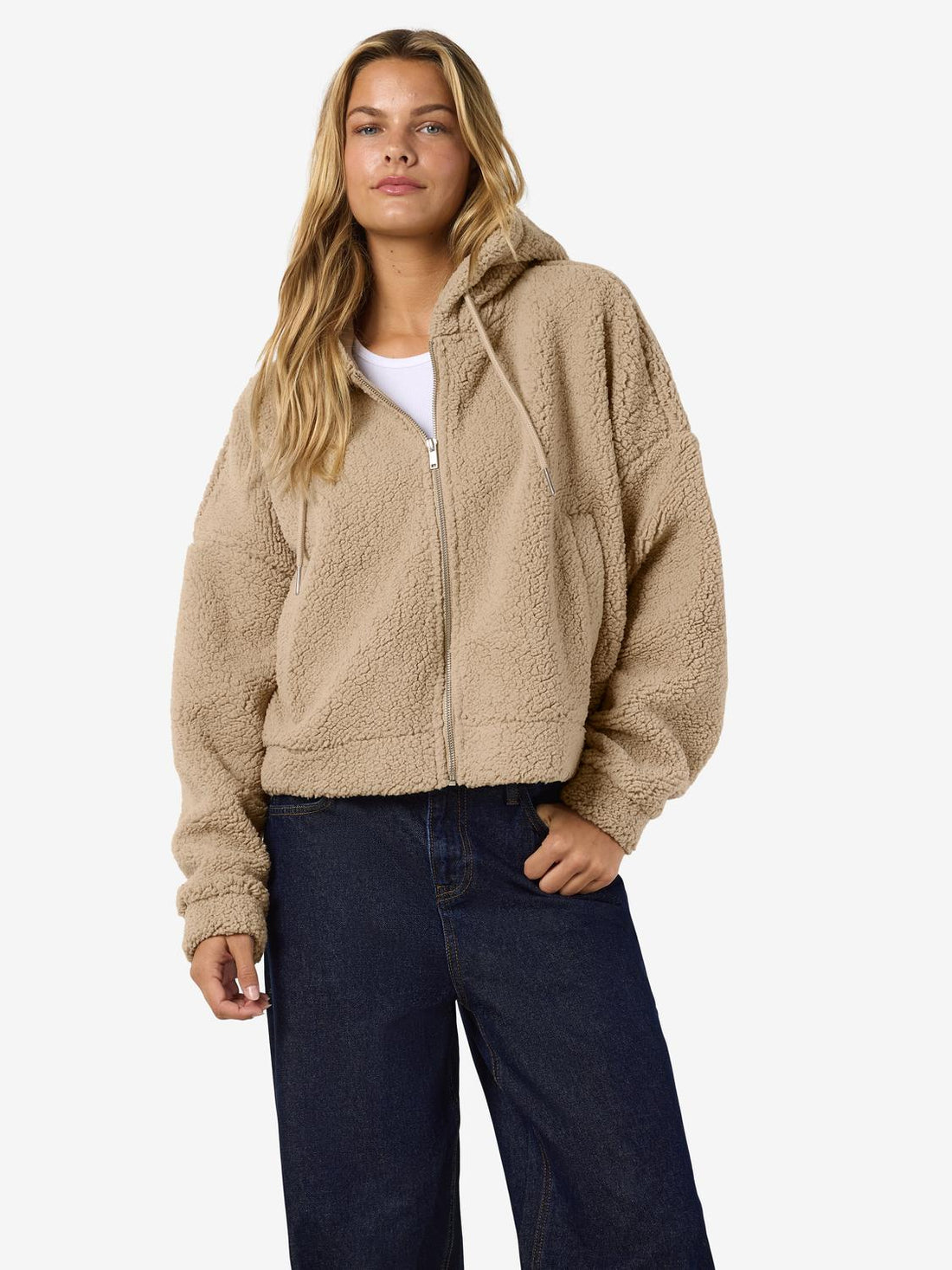 Nmcuddle Crop Hood Jacket