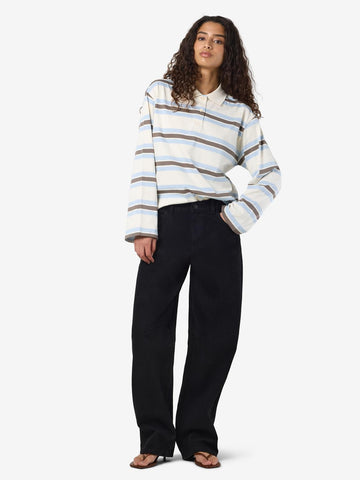Nmhazal Hw Barrel Jeans Vi606Bl Noos