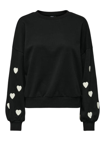 Black Sweaters - Onlmacy L/S O-Neck Sweat van Only