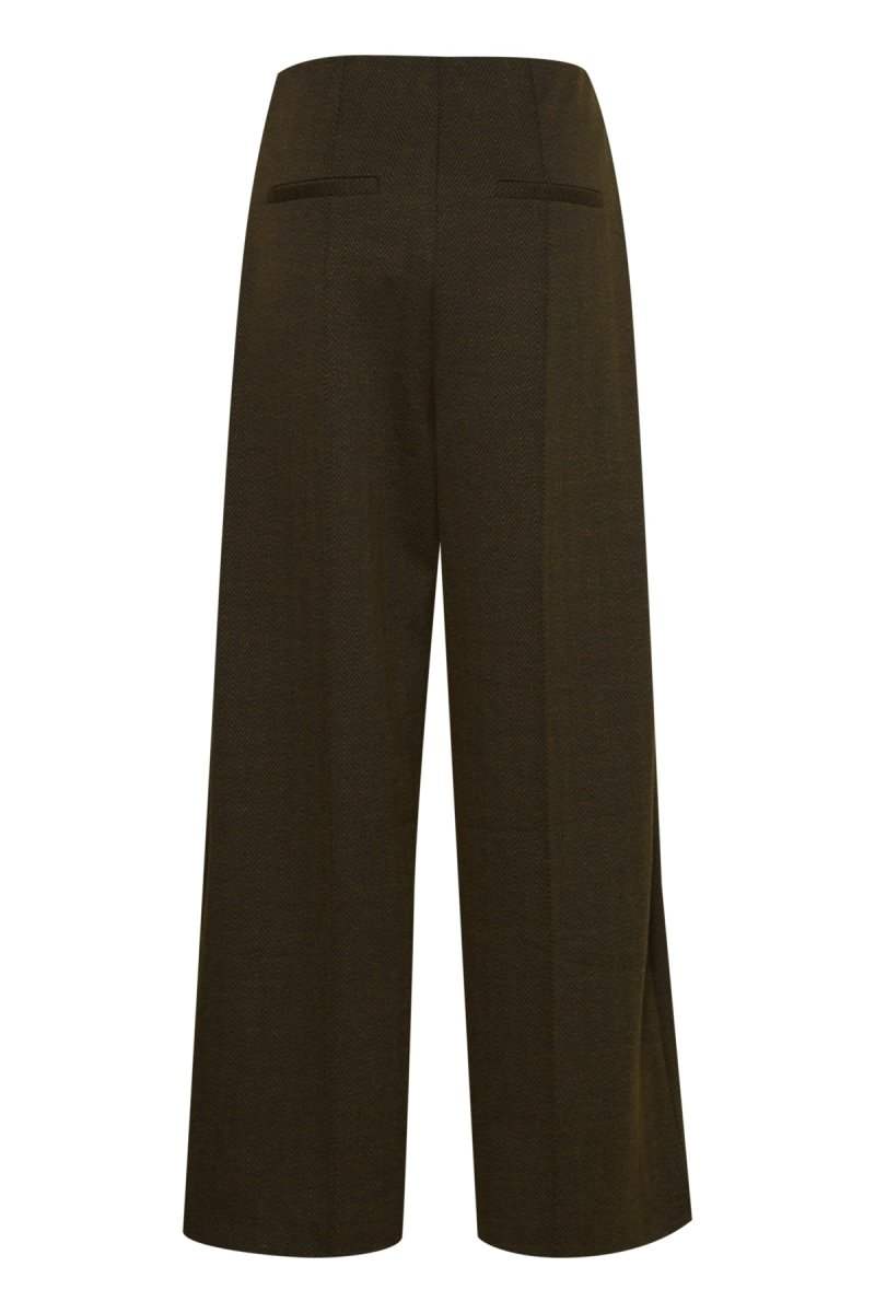30% Ihkate Jacquard Pants 9 AW24 - koop Broeken van Ichi bij Meisjes Brugge