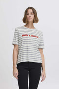 40% Ihnova Ss Top van Ichi – T-shirts voor dames | Meisjes Brugge