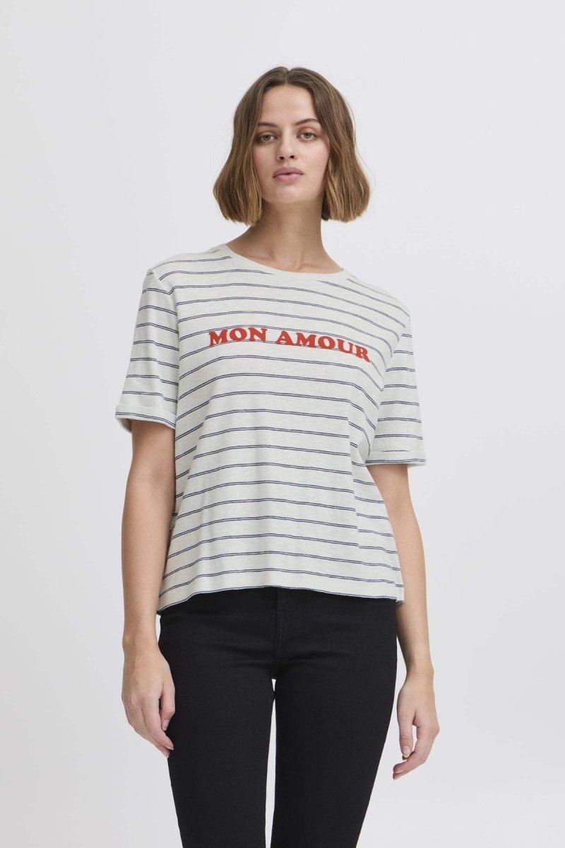 40% Ihnova Ss Top van Ichi – T-shirts voor dames | Meisjes Brugge