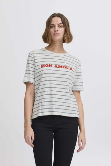 40% Ihnova Ss Top van Ichi – T-shirts voor dames | Meisjes Brugge