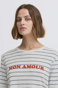 40% Ihnova Ss Top van Ichi – T-shirts voor dames | Meisjes Brugge