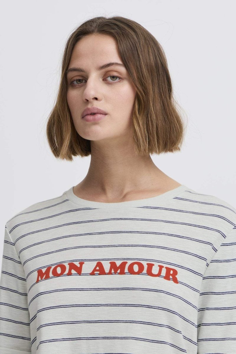 40% Ihnova Ss Top van Ichi – T-shirts voor dames | Meisjes Brugge