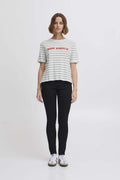 40% Ihnova Ss Top van Ichi – T-shirts voor dames | Meisjes Brugge