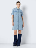 30% Nmnew Signe S/S Denim Dress Vi003Lb Noos van noisy may – Jurken voor dames | Meisjes Brugge