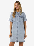 30% Nmnew Signe S/S Denim Dress Vi003Lb Noos van noisy may – Jurken voor dames | Meisjes Brugge