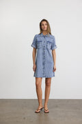 30% Nmnew Signe S/S Denim Dress Vi003Lb Noos van noisy may – Jurken voor dames | Meisjes Brugge