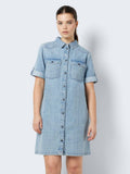 30% Nmnew Signe S/S Denim Dress Vi003Lb Noos van noisy may – Jurken voor dames | Meisjes Brugge