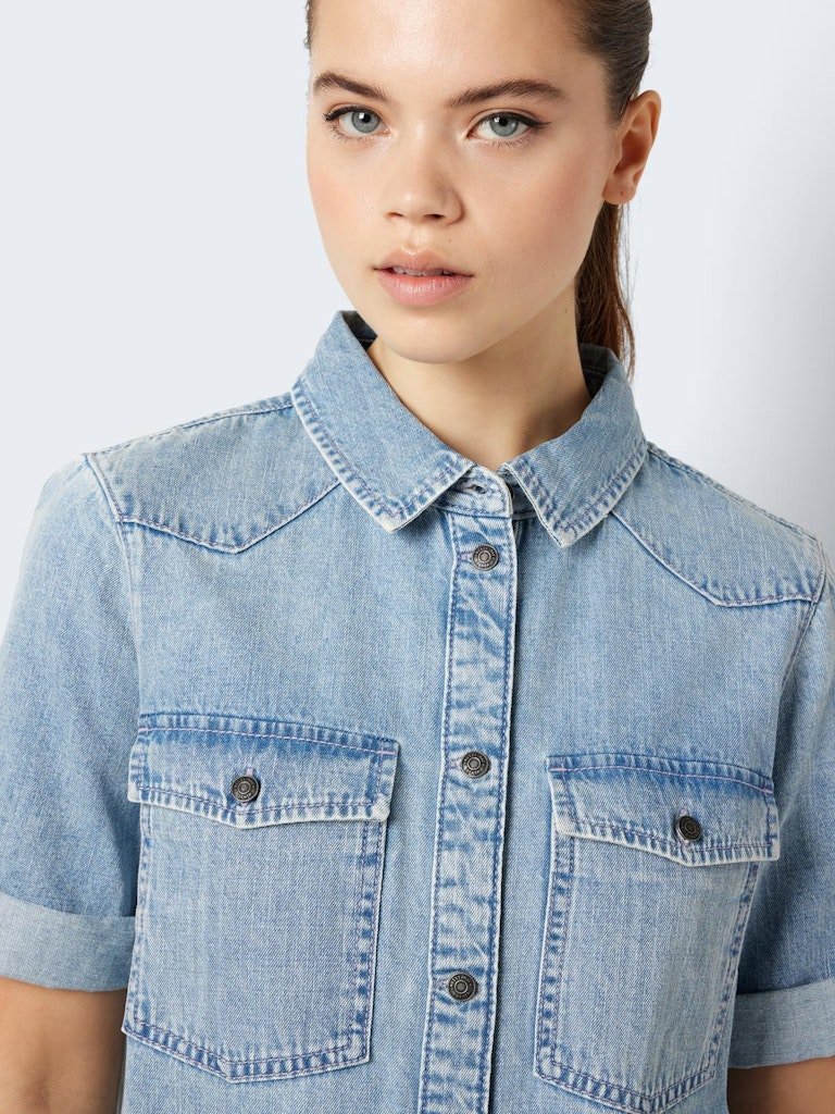 30% Nmnew Signe S/S Denim Dress Vi003Lb Noos – Jurken voor dames in kleur | Meisjes